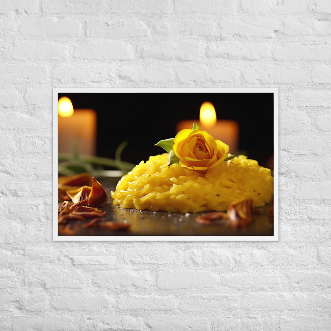 Saffron Risotto Framed poster 🤤 from Yumify.AI