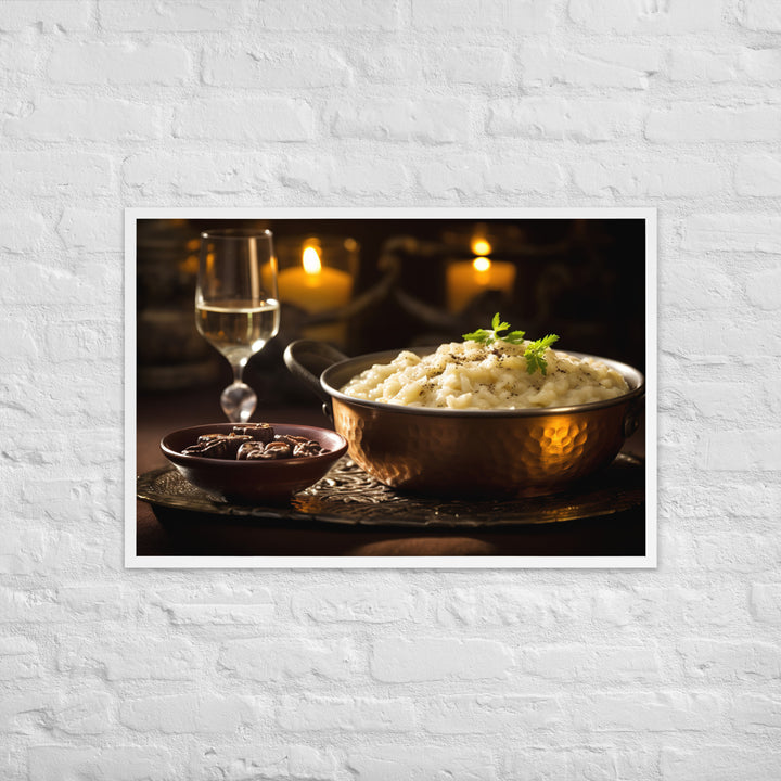 Mushroom Risotto Framed poster 🤤 from Yumify.AI