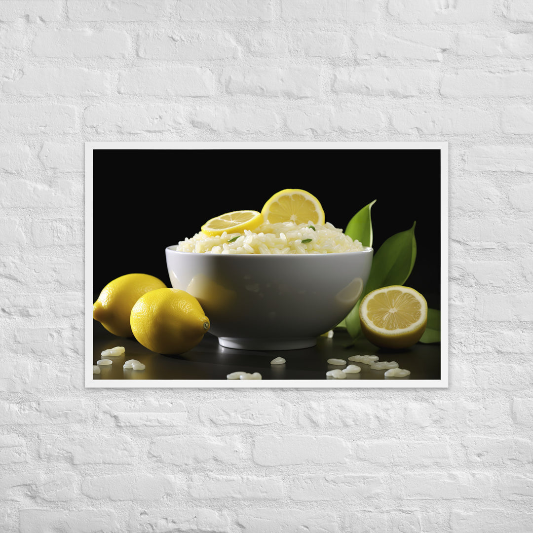 Lemon Risotto Framed poster 🤤 from Yumify.AI