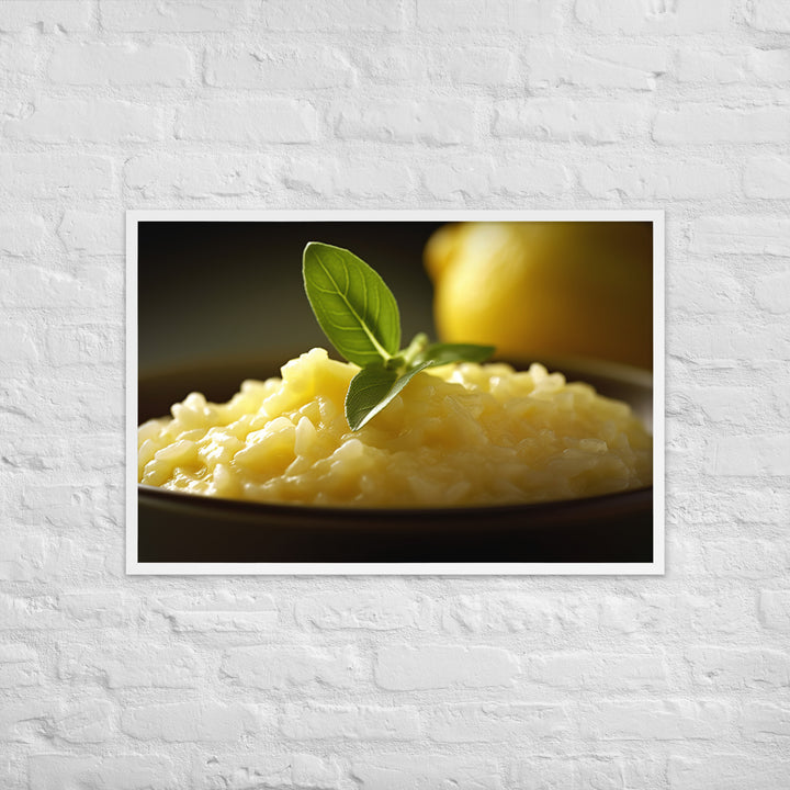 Lemon Risotto Framed poster 🤤 from Yumify.AI