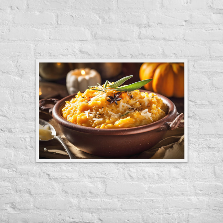 Butternut Squash Risotto Framed poster 🤤 from Yumify.AI