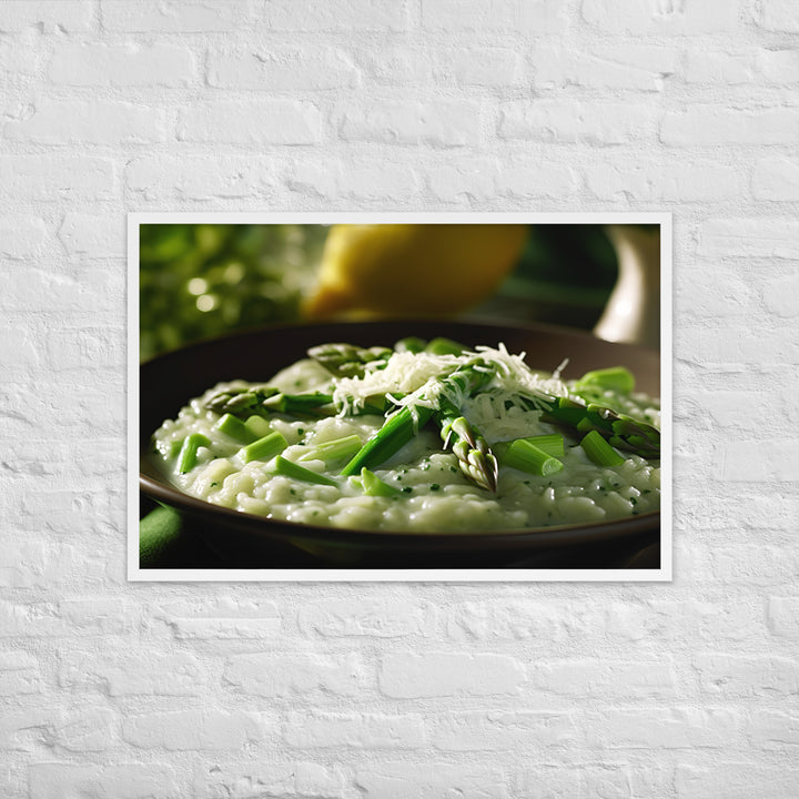 Asparagus Risotto Framed poster 🤤 from Yumify.AI