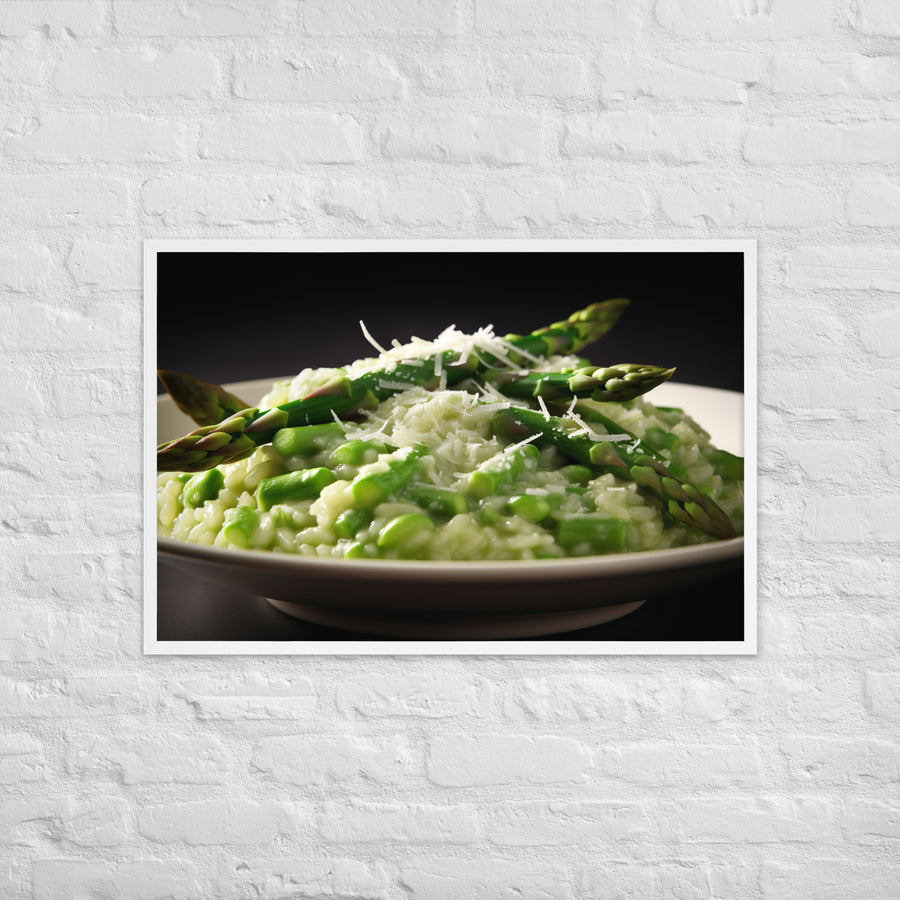 Asparagus Risotto Framed poster 🤤 from Yumify.AI