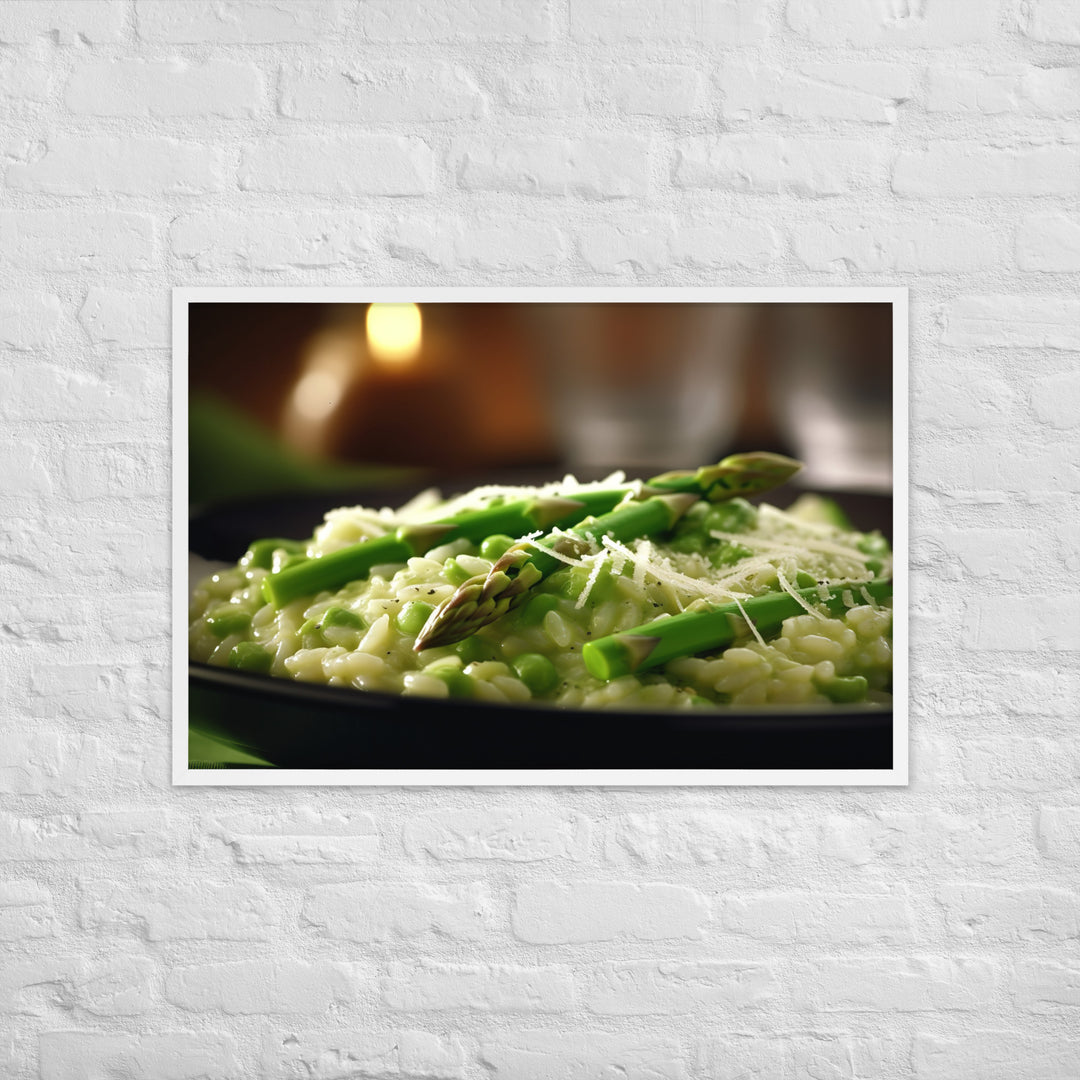 Asparagus Risotto Framed poster 🤤 from Yumify.AI