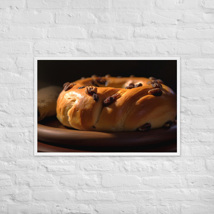 Cinnamon Raisin Bagel Framed poster 🤤 from Yumify.AI