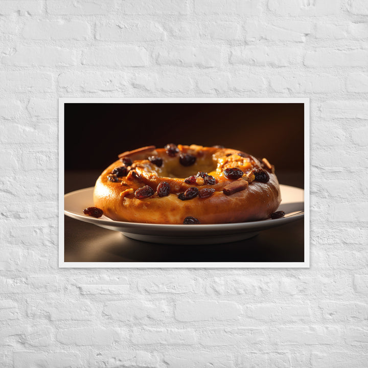 Cinnamon Raisin Bagel Framed poster 🤤 from Yumify.AI