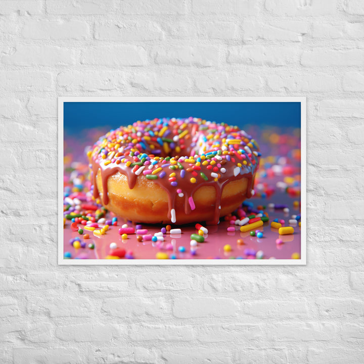 Sprinkle Donut Framed poster 🤤 from Yumify.AI