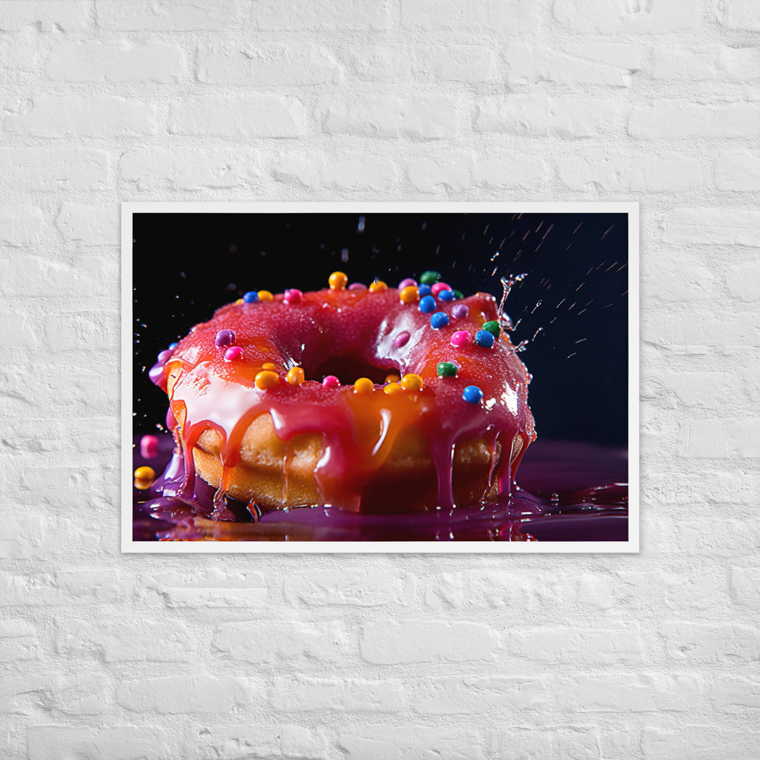 Jelly Donut Framed poster 🤤 from Yumify.AI