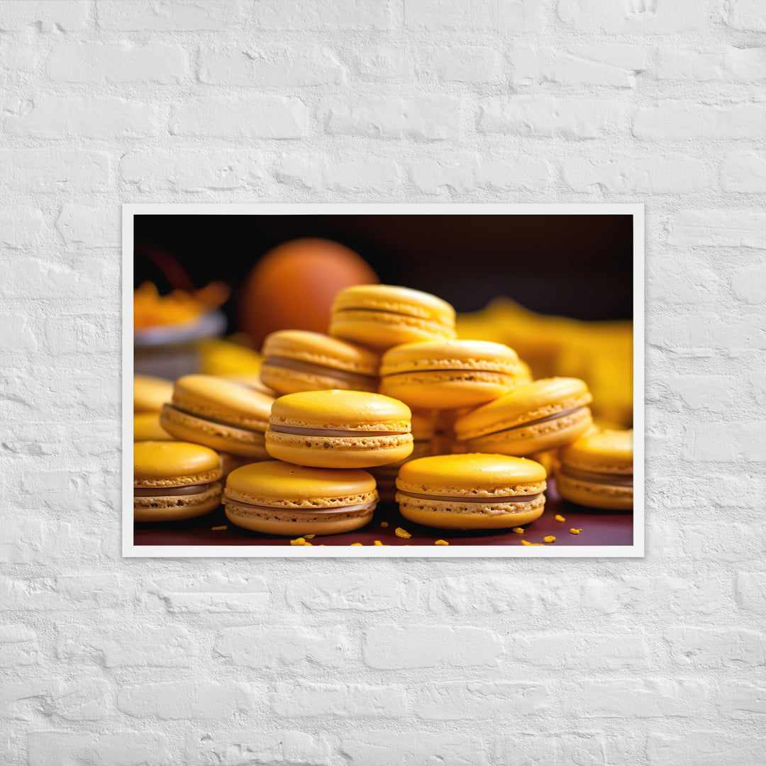 Passion Fruit Macarons Framed poster 🤤 from Yumify.AI