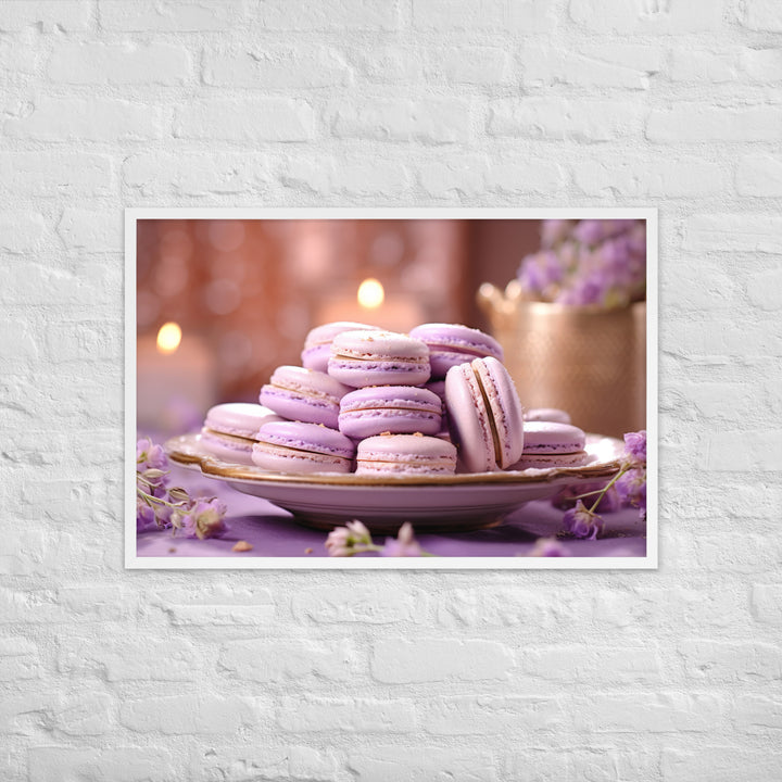 Lavender Macarons Framed poster 🤤 from Yumify.AI