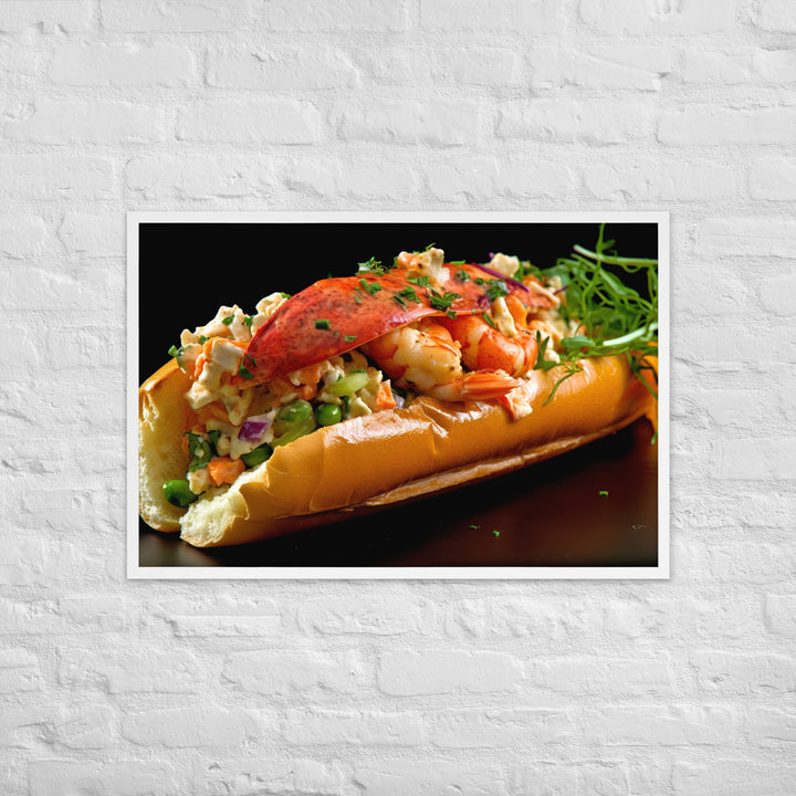 Curry Lobster Roll Framed poster 🤤 from Yumify.AI