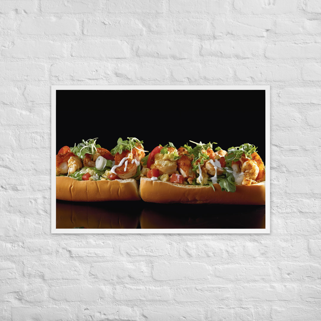 Curry Lobster Roll Framed poster 🤤 from Yumify.AI