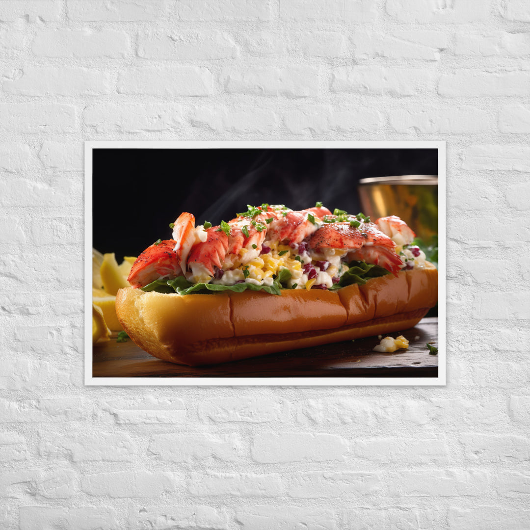 Connecticut Style Lobster Roll Framed poster 🤤 from Yumify.AI