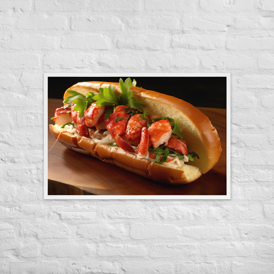 Lobster Roll Framed poster 🤤 from Yumify.AI