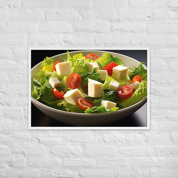 Cheese Salad Framed poster 🤤 from Yumify.AI