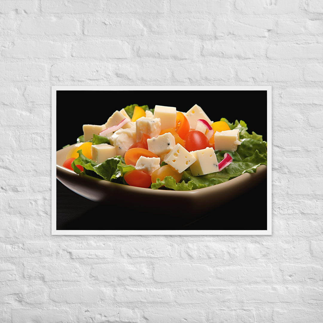 Cheese Salad Framed poster 🤤 from Yumify.AI