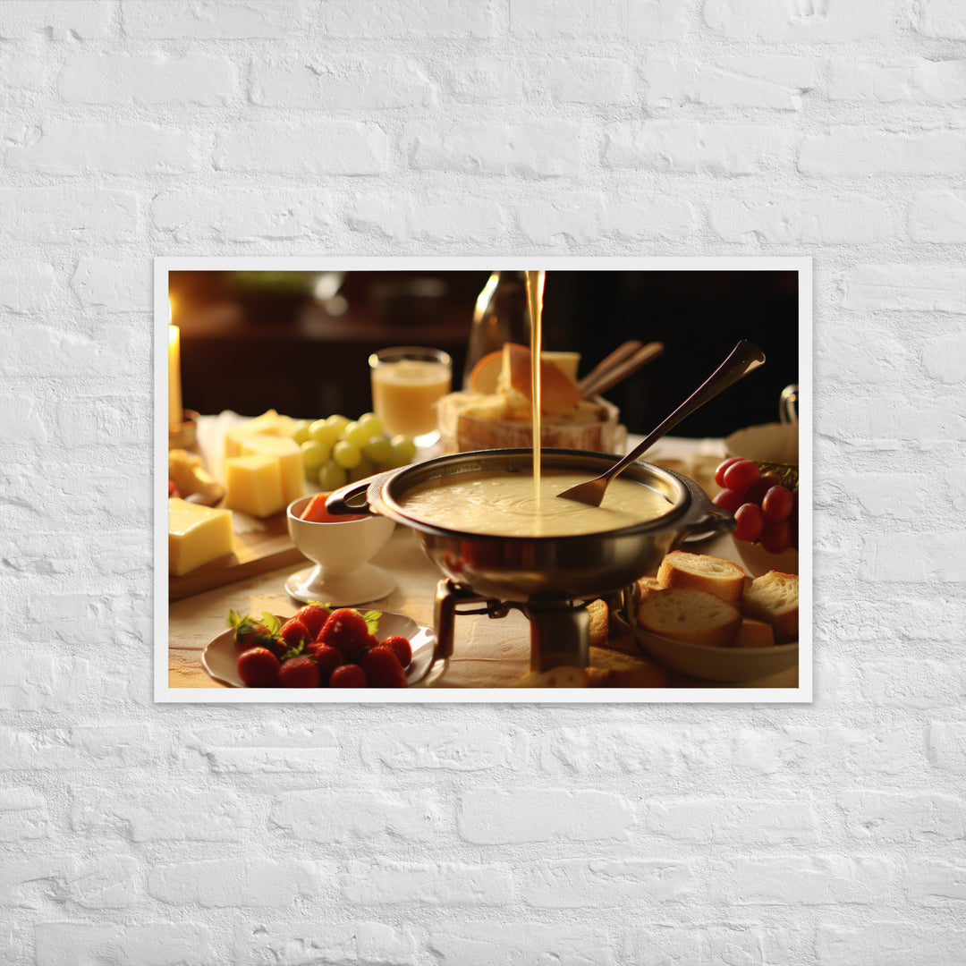 Cheese Fondue Framed poster 🤤 from Yumify.AI