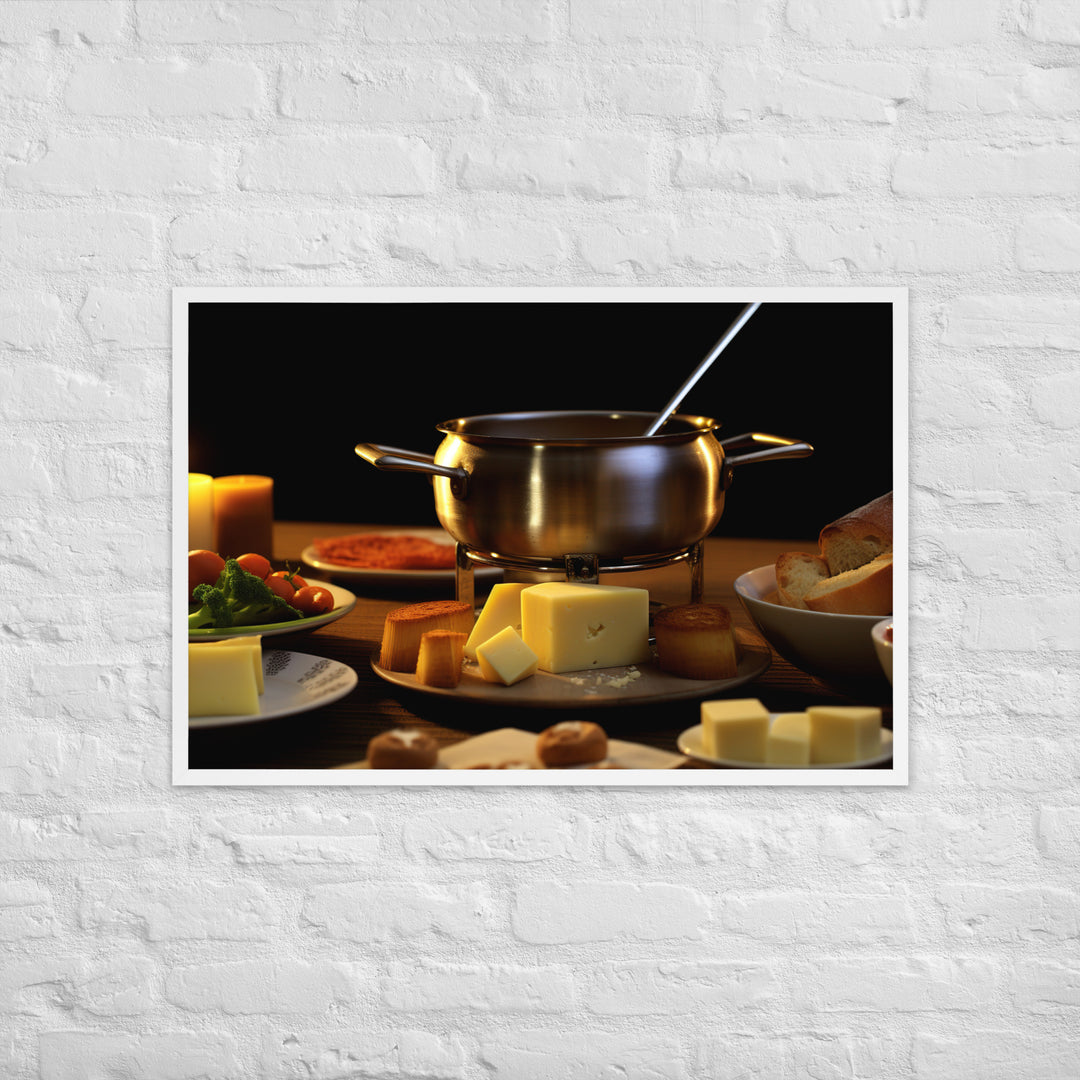 Cheese Fondue Framed poster 🤤 from Yumify.AI