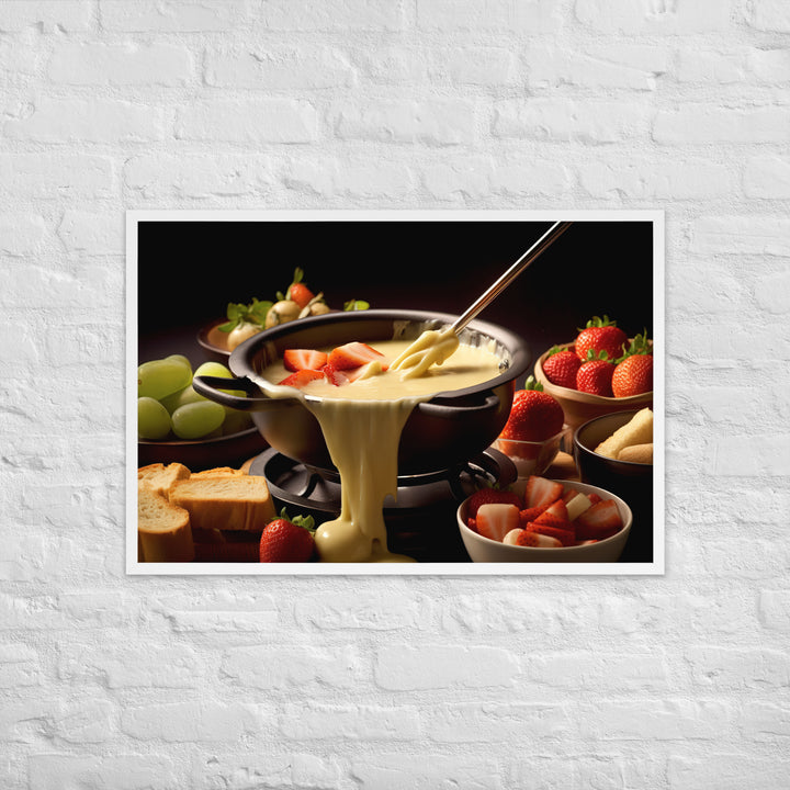 Cheese Fondue Framed poster 🤤 from Yumify.AI