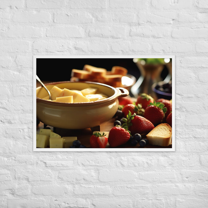 Cheese Fondue Framed poster 🤤 from Yumify.AI