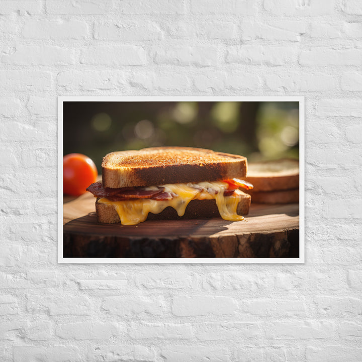 Sandwich made with sharp cheddar Framed poster 🤤 from Yumify.AI