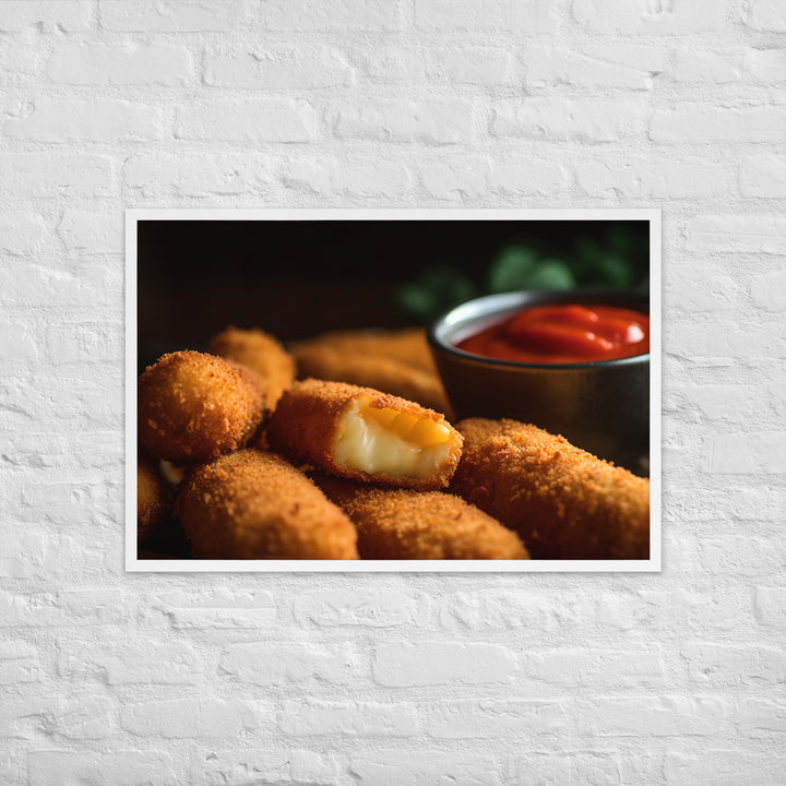 Mozzarella Sticks Framed poster 🤤 from Yumify.AI