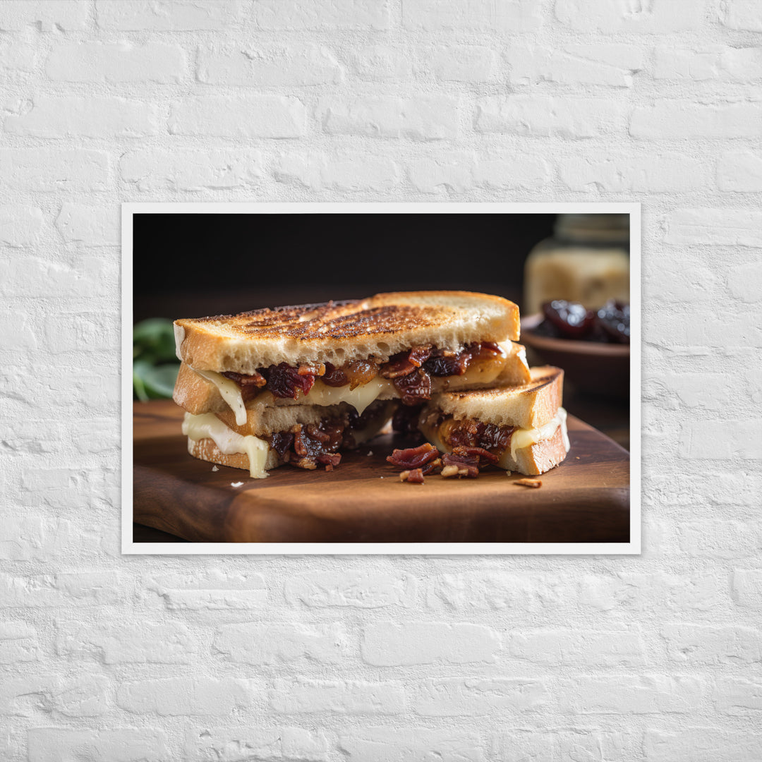 Grilled Brie Sandwich Framed poster 🤤 from Yumify.AI