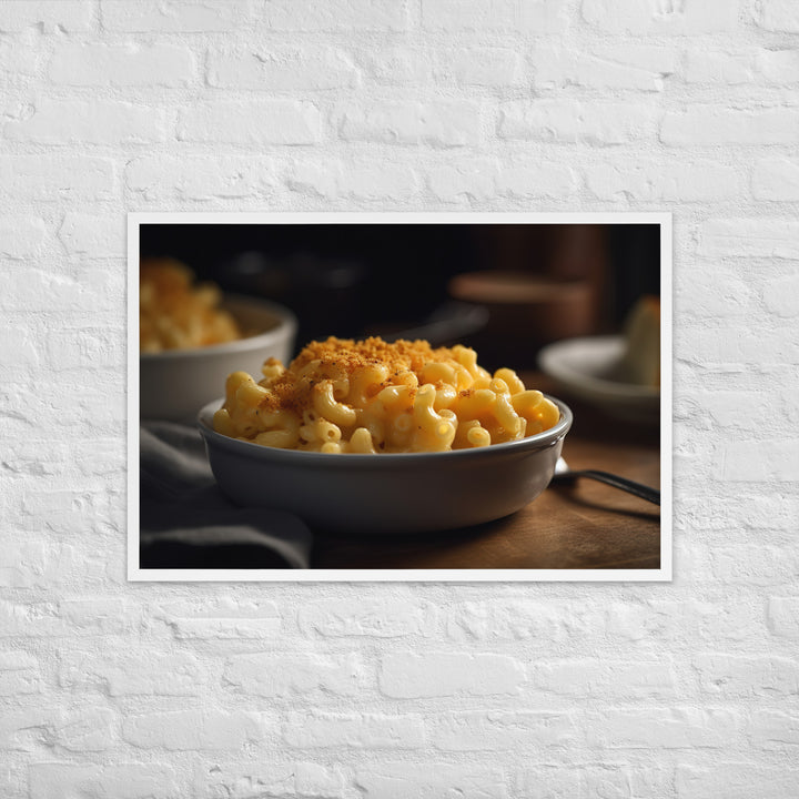 Cheddar Mac and Cheese Framed poster 🤤 from Yumify.AI