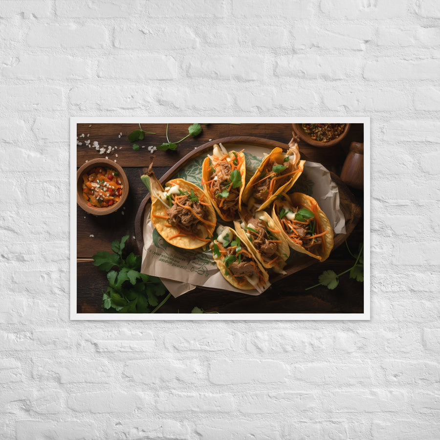 Kimchi Tacos Framed poster 🤤 from Yumify.AI