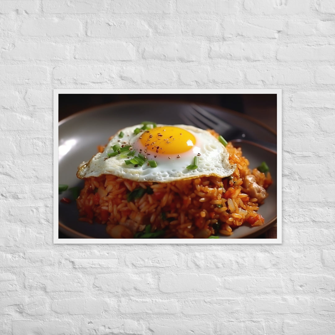 Kimchi Fried Rice Framed poster 🤤 from Yumify.AI