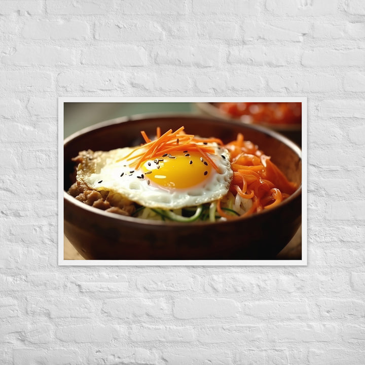 Kimchi Bibimbap Framed poster 🤤 from Yumify.AI