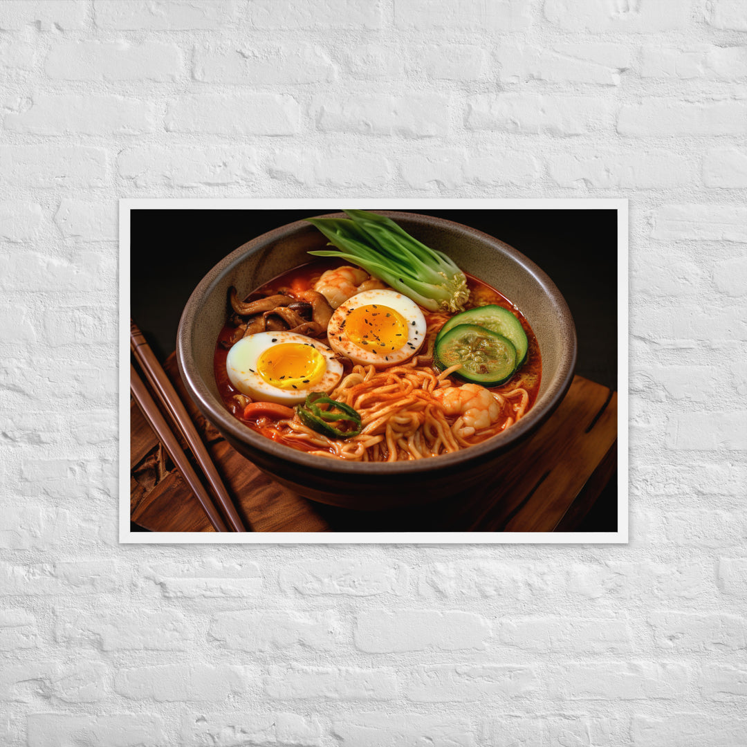 Kimchi Ramen Framed poster 🤤 from Yumify.AI