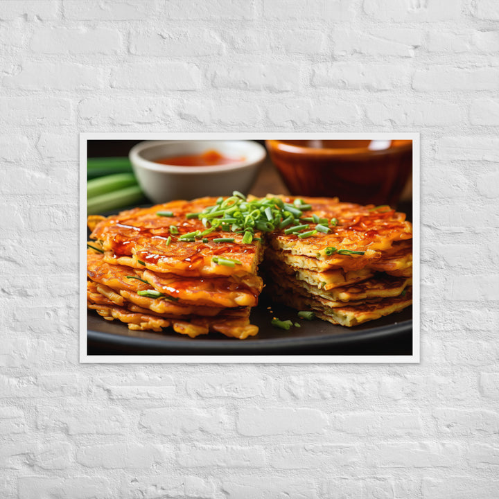 Kimchi Pancake Framed poster 🤤 from Yumify.AI