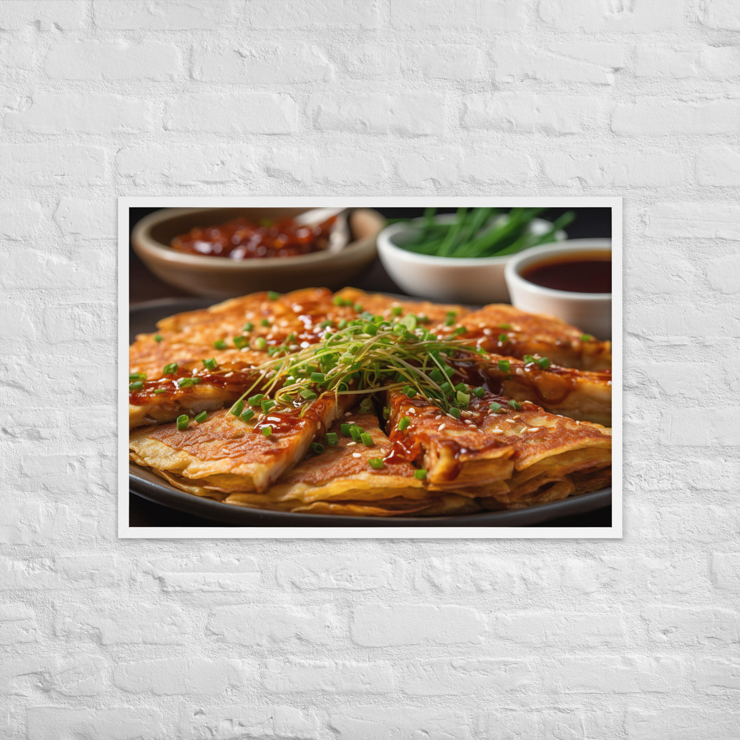 Kimchi Pancake Framed poster 🤤 from Yumify.AI