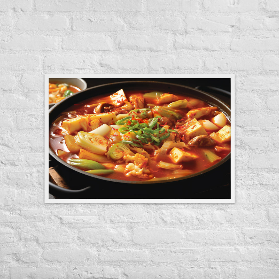 Kimchi Jjigae Framed poster 🤤 from Yumify.AI