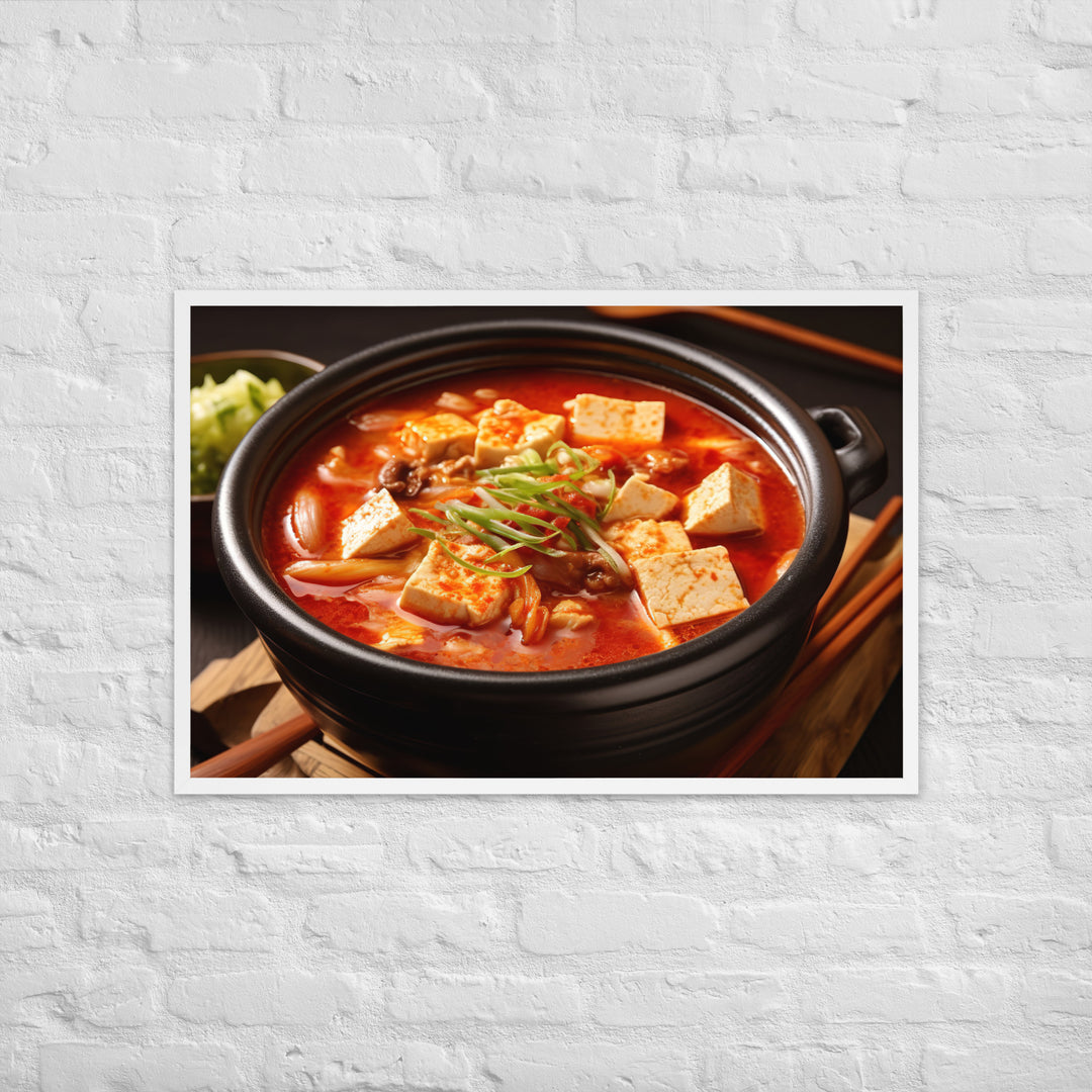 Kimchi Jjigae Framed poster 🤤 from Yumify.AI