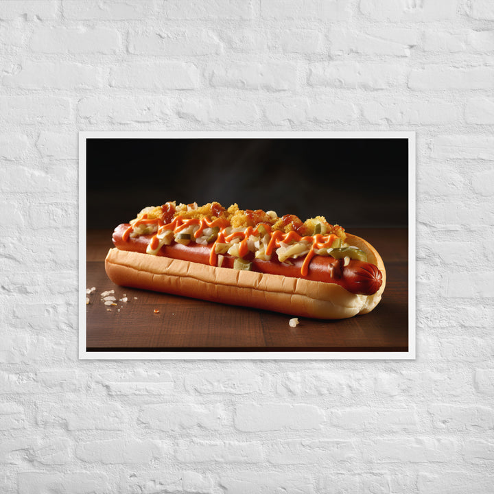 Kimchi Hot Dog Framed poster 🤤 from Yumify.AI