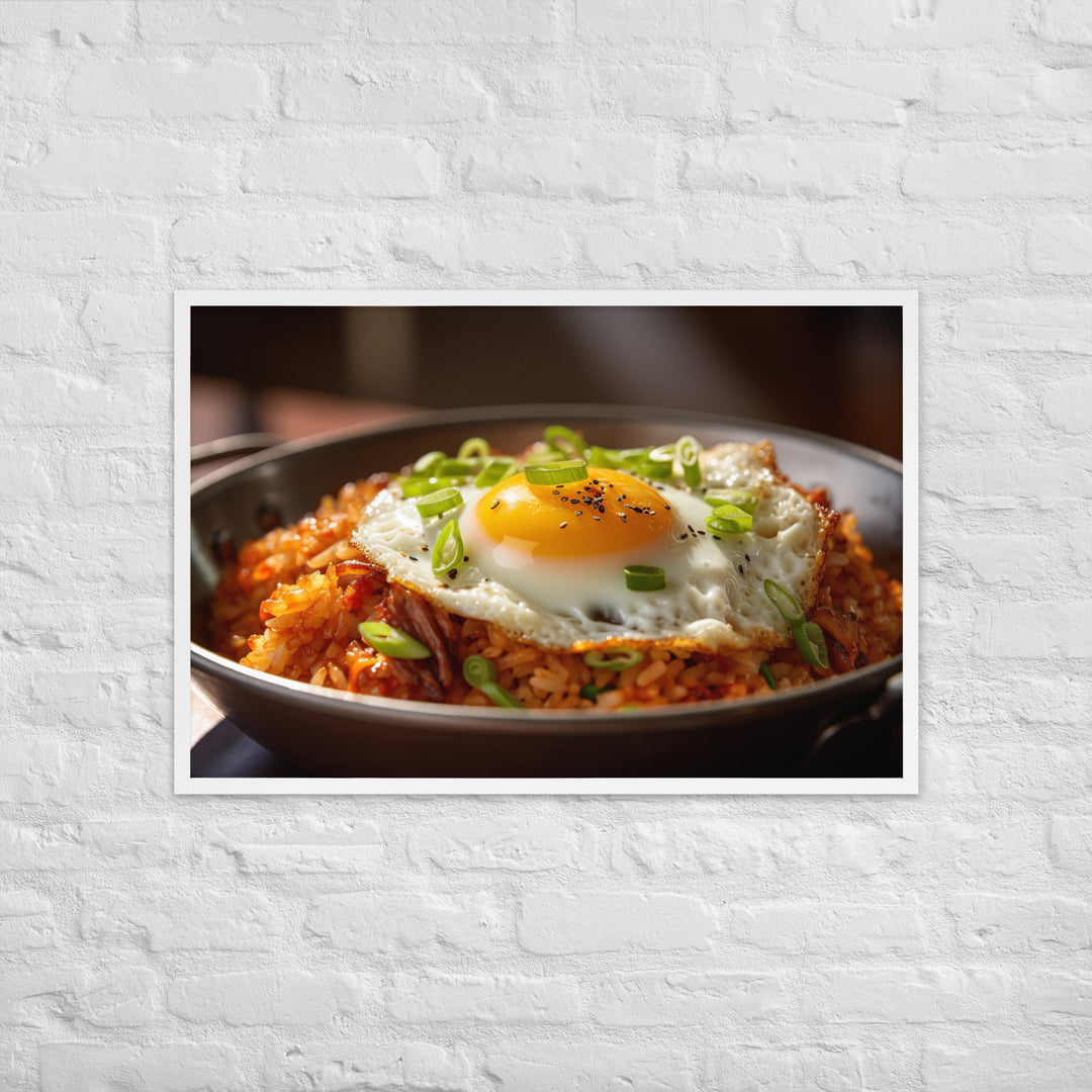 Kimchi Fried Rice Framed poster 🤤 from Yumify.AI