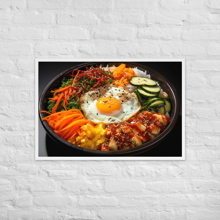 Kimchi Bibimbap Framed poster 🤤 from Yumify.AI