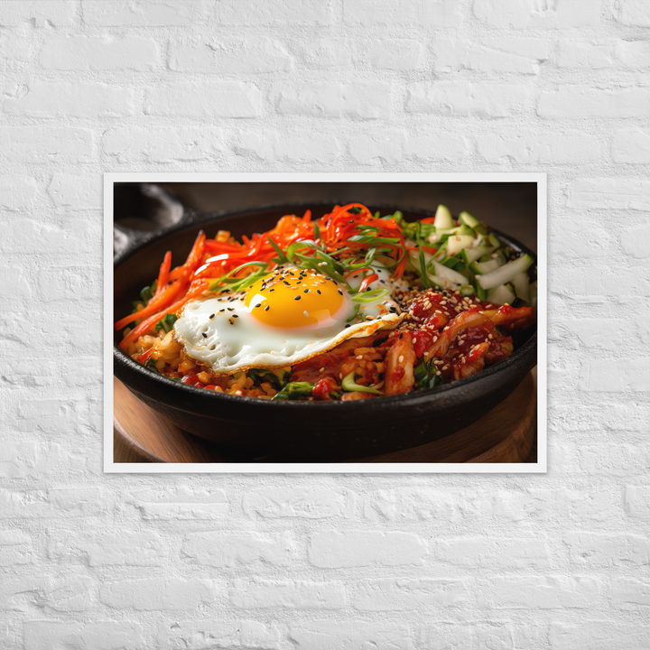 Kimchi Bibimbap Framed poster 🤤 from Yumify.AI