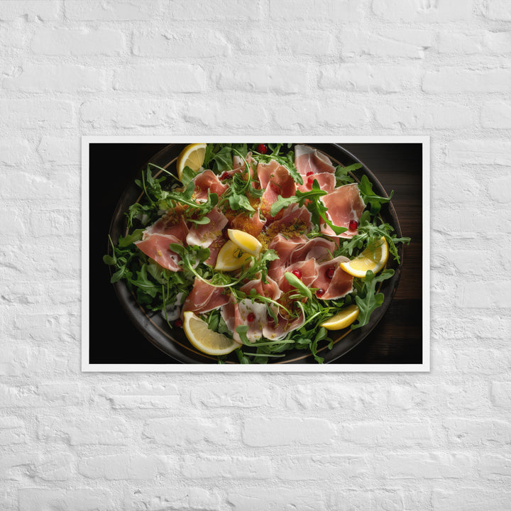 Parma Ham and Arugula Salad Framed poster 🤤 from Yumify.AI