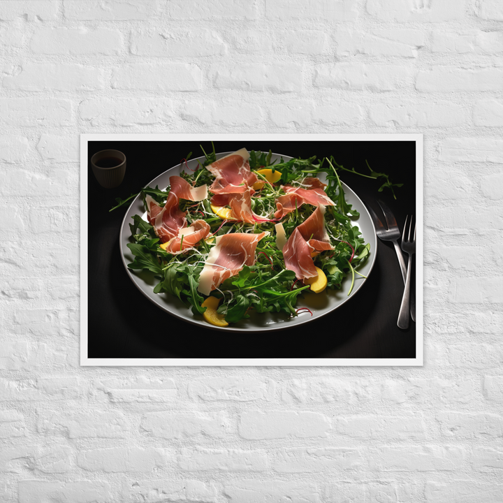 Parma Ham and Arugula Salad Framed poster 🤤 from Yumify.AI