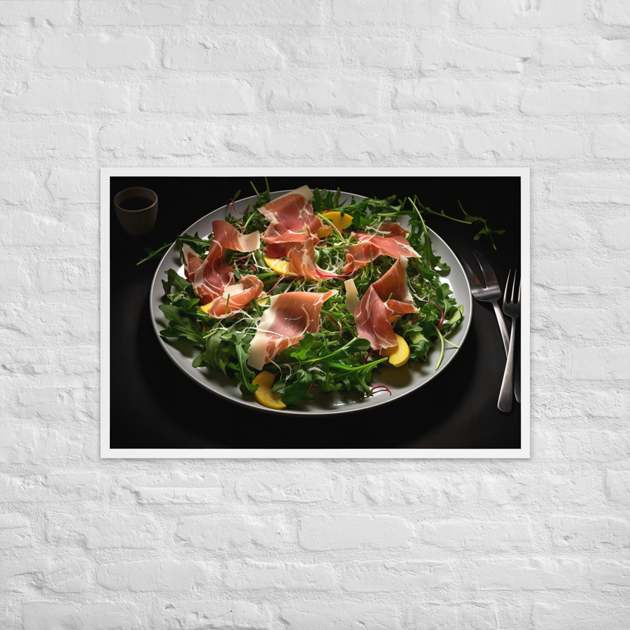 Parma Ham and Arugula Salad Framed poster 🤤 from Yumify.AI