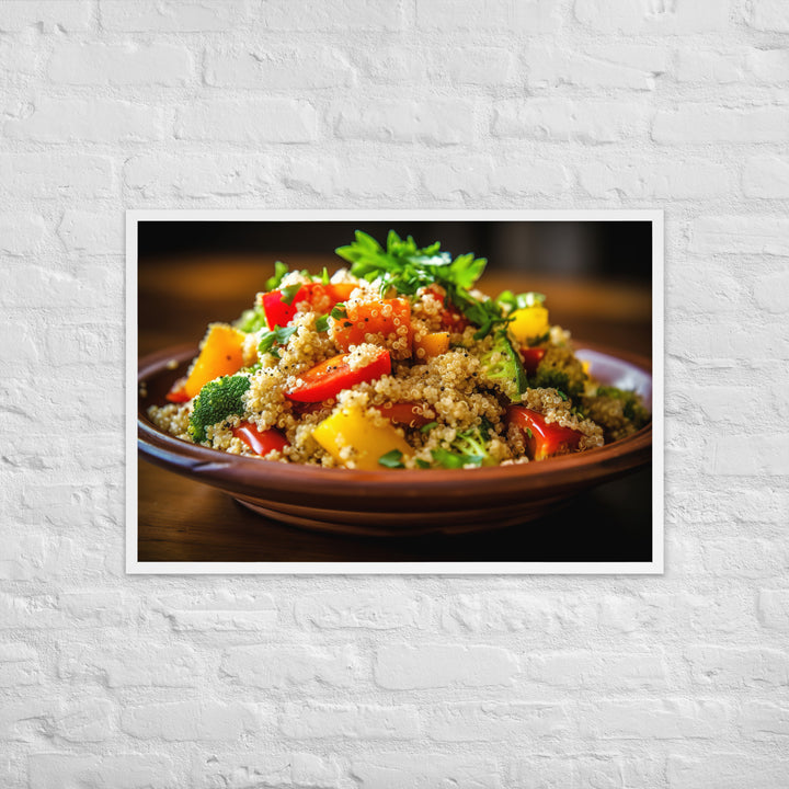 Quinoa Salad Framed poster 🤤 from Yumify.AI