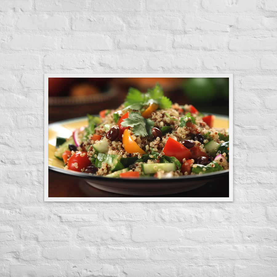 Quinoa Salad Framed poster 🤤 from Yumify.AI