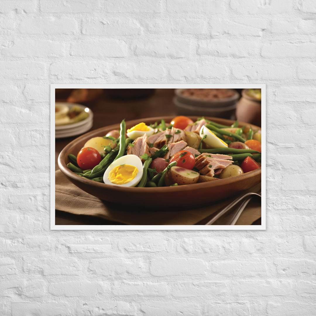 Nicoise Salad Framed poster 🤤 from Yumify.AI