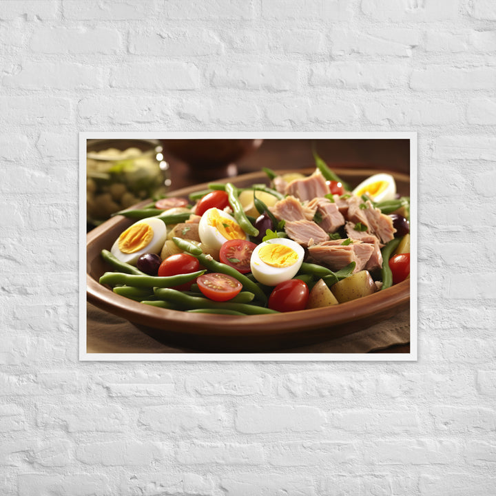 Nicoise Salad Framed poster 🤤 from Yumify.AI