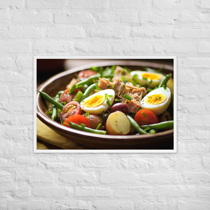 Nicoise Salad Framed poster 🤤 from Yumify.AI