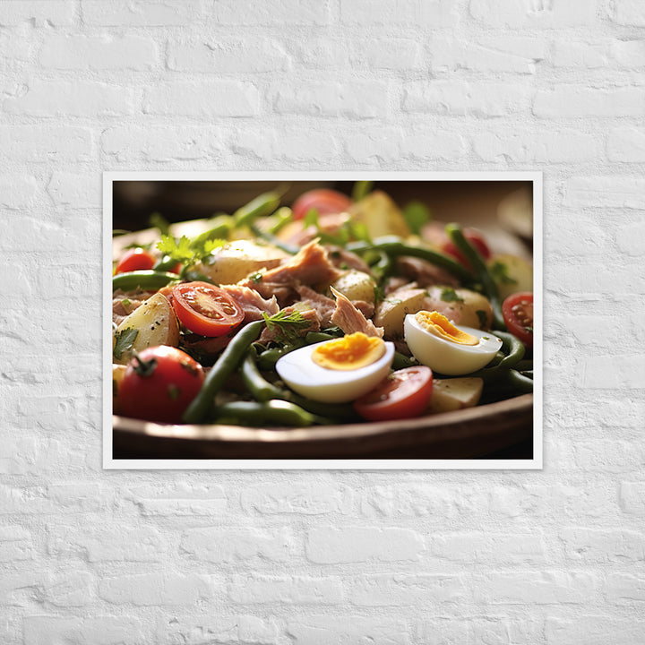 Nicoise Salad Framed poster 🤤 from Yumify.AI