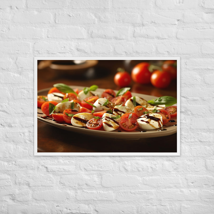 Caprese Salad Framed poster 🤤 from Yumify.AI